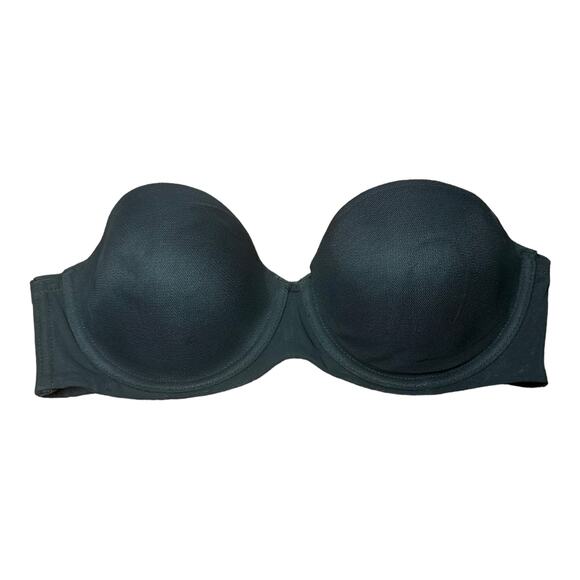 Auden Women's Black Lightly Lined Strapless Bra Size 34C - Picture 1 of 12